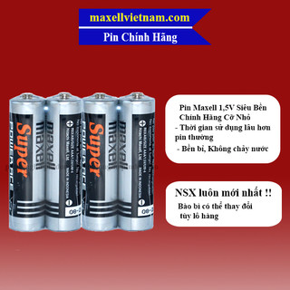 Bộ 20 viên pin tiểu aaa maxell super power ace 1.5v r03 2p chính hãng made in indonesia