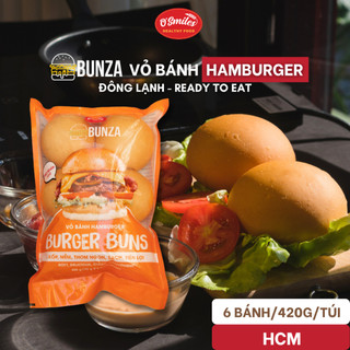 [HCM] Vỏ Bánh Hamburger Bunza O'Smiles 420g/túi/6 bánh
