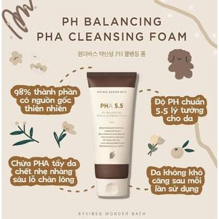 [CHÍNH HÃNG/ CTY ] Sữa Rửa Mặt Byvibes Wonder Bath PHA 5.5 130ml