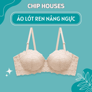 Áo ngực ren nâng ngực đệm dày 3cm nâng ngực, áo lót nữ có gọng lên form đẹp tạo khe an7001