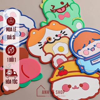 Miếng Lót Ly Silicon Hình Thú Ngộ Nghĩnh, Đáng Yêu