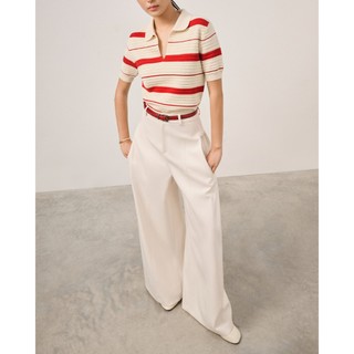 Áo dệt kim tay ngắn polo BASIC SOLAR TOP