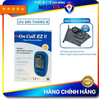 [TRỌN BỘ] Máy Đo Đường Huyết On Call EZ II Kèm 25 Que Thử & 10 Kim Lấy Máu