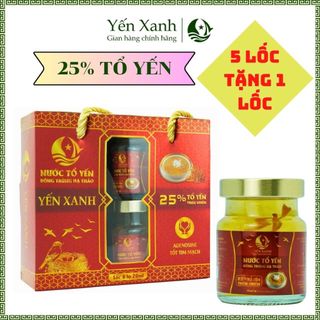 Nước tổ yến sào cao cấp chưng đông trùng hạ thảo - YẾN XANH - Lốc 6 lọ x 70ml