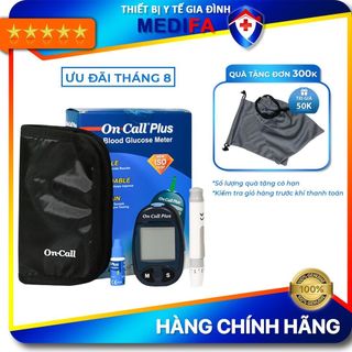 Máy thử đường huyết on call plus chính hãng acon/mỹ kèm 50 que thử & 50 kim chích máu, bh trọn đời