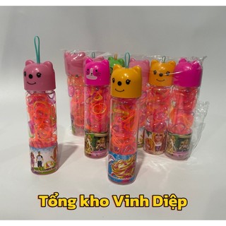 Chun Buộc Tóc lọ, thun cột tóc , Lọ chun buộc tóc hình gấu cho bé nhiều màu hình gấu cute