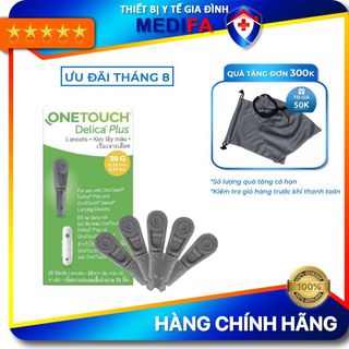 Hộp 25 Kim Lấy Máu OneTouch Delica Plus cho máy Ultra Plus Flex/Ultra Select Simple