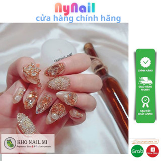 đá rắc trắng "đá pha lê rắc móng cực xinh"