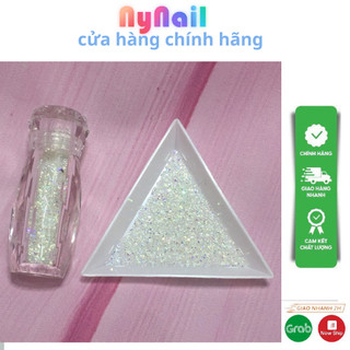 đá rắc trắng "đá pha lê rắc móng cực xinh"