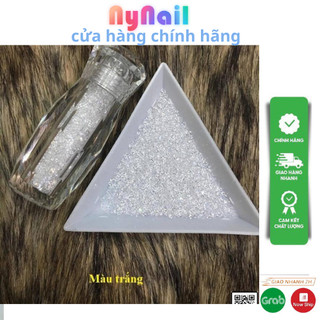 Đá rắc trắng "đá pha lê rắc móng cực xinh"