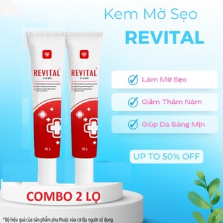 Combo 2 lọ kem sẹo Revital hỗ trợ mờ sẹo