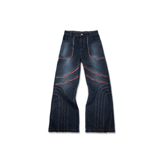  Quần bò "GOLDIE WAVE DIRT RED WASHED DENIM" ống loe 