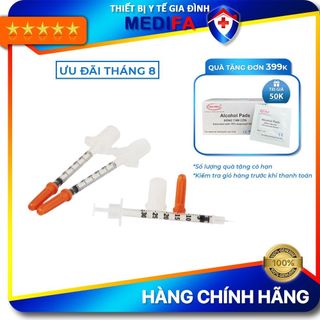 Combo 10 bơm kim tiêm Insulin 0.3 mL BD ULTRA - FINE II SHORT NEEDLE 0.3ML/U100