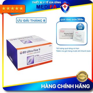 Hộp 100 cây bơm kim tiêm Insulin tiểu đường 0.3mL BD ULTRA - FINE II SHORT NEEDLE 0.3ML/U100
