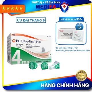 Hộp 100 đầu kim tiêm tiểu đường BD ULTRA FINE PLUS (PEN NEEDLES) sử dụng cho bút chích Insulin đái tháo đường