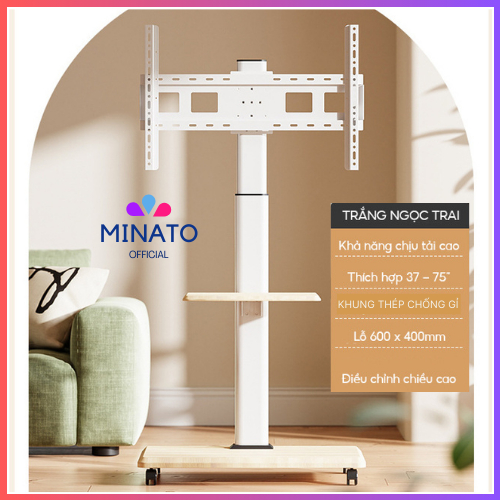 Giá Để Tivi Di Động MN142 - 35-70", Kệ Tivi Di Động Có Bánh Xe Di Chuyển,Kệ Treo Tivi Đa Năng Khung 