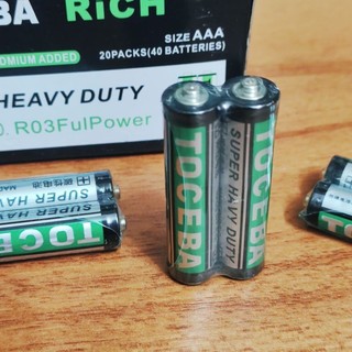 Hộp 40 viên pin nhí Tocceba AAA ( pin đũa, pin nhí)