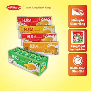[MUA 5 TẶNG 2] Bánh Hura Swissroll Dâu Bibica 360g