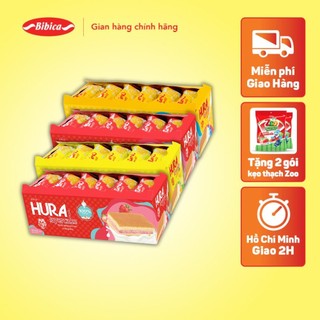 [MUA 4 TẶNG 1] Bánh Hura Layercake Dâu Bibica 300g