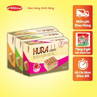 [MUA 3 TẶNG 1] Bánh Hura Deli Cốm - Dừa Bibica 336g