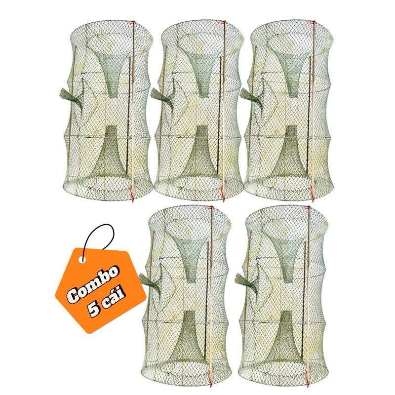 COMBO 5 lờ cải tiến, lờ cá lóc cải tiến, lờ cải tiến cá trê,lươn,... lờ cải tiến vành kẽm, lưới cào 