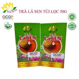   COMBO 2 HỘP  TRÀ LÁ SEN TÚI LỌC 50G - CTY HƯƠNG SEN VIỆT 