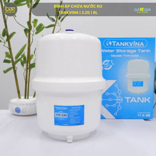 Bình áp máy lọc nước RO Tankvina 3.2G , kèm van, cho máy lọc nước RO