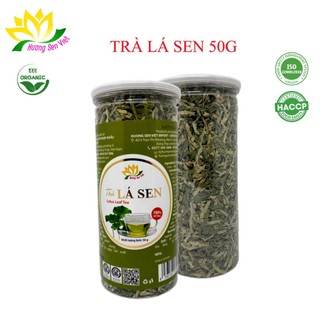 Trà lá sen hũ 50g - cty hương sen việt