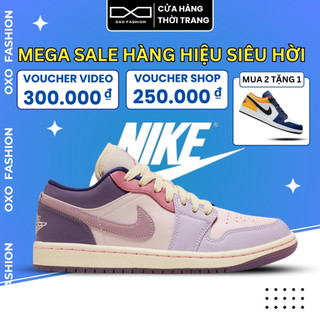 Giày nike air jordan 1 low pastel purple dz2768-651 chính hãng dành cho nam nữ, jordan 1 low real fullbox oxo fashion