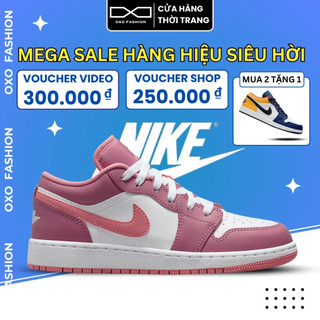 Giày air jordan 1 low desert berry 553560-616 chính hãng thể thao cho nam nữ, jordan 1 authentics fullbox oxo fa
