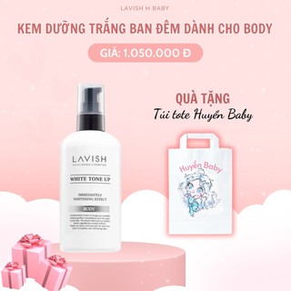 Kem body dưỡng trắng ban đêm Lavish H baby chai 250ml