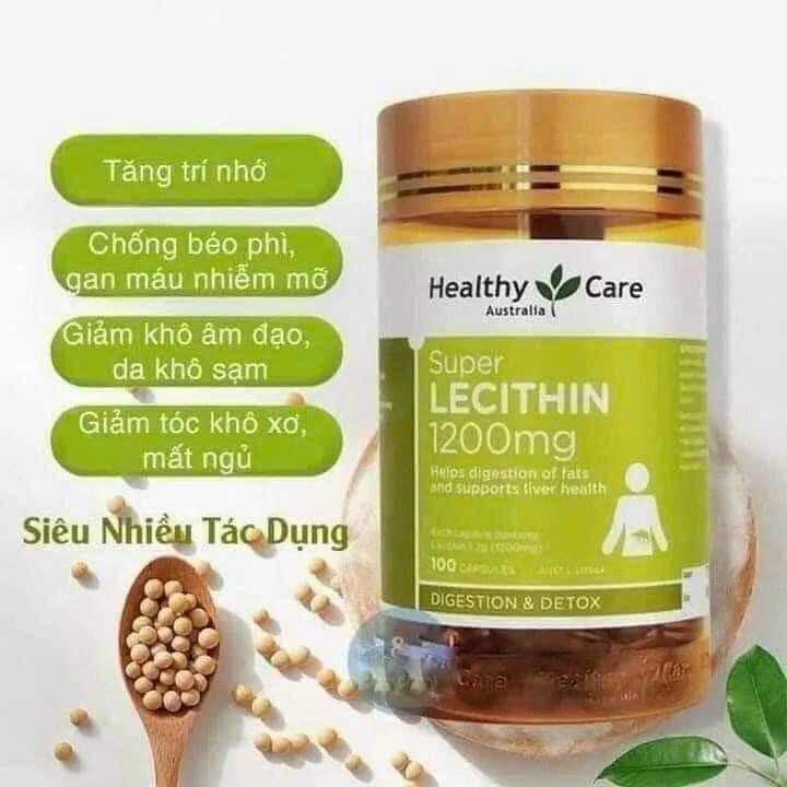 MẦM ĐẬU NÀNH Healthy Care Super Lecithin 1200mg