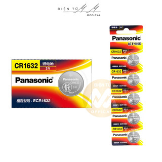 [1 vĩ 5 viên] Pin cmos CR1632 Panasonic 3V
