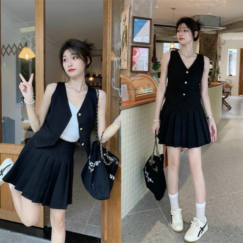 SET GILE QUẦN VÁY SHORT ÁO SÁT NÁCH
