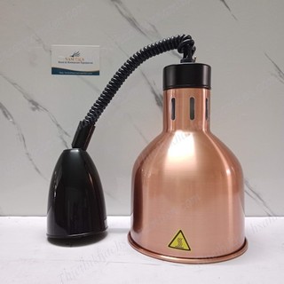 Đèn treo hâm nóng thức ăn mạ đồng, đèn treo quầy line buffet, Food warming lamp