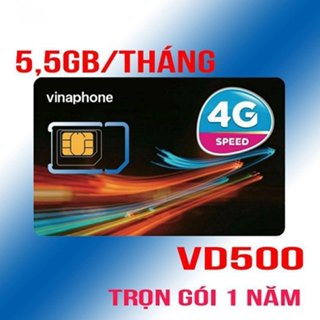 SIM 4G MOBIFone VINAPHONE MDT250A D500 KHUYẾN MÃI 1 NĂM KHÔNG NẠP TIỀN Vào Mạng Thả ga