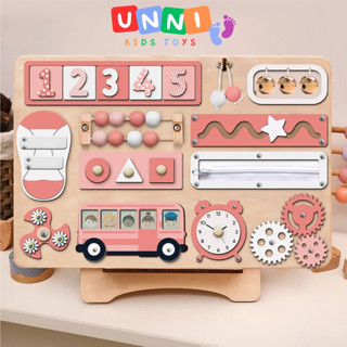 Bảng bận rộn đồ chơi thông minh Montessori cho bé phát triển trí tuệ và kỹ năng UNNI | TOY01