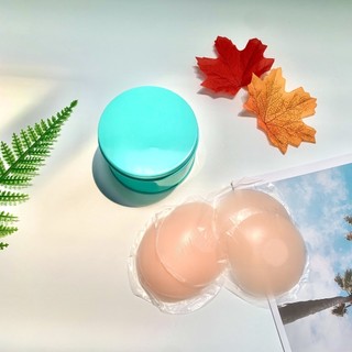 Hộp 10 Miếng dán ngực silicon,  dán ngực siêu dính, chống nước dùng nhiều lần