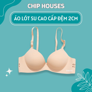 Áo ngực su không gọng đệm bàn tay nâng ngực, áo lót su cao cấp đệm dày 2cm tạo khe an s03