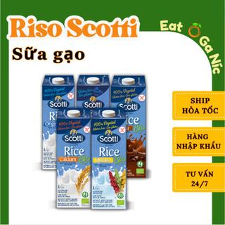 Sữa gạo hữu cơ riso scotti nhập khấu ý không gluten - orgranic rice drink - hộp 1l