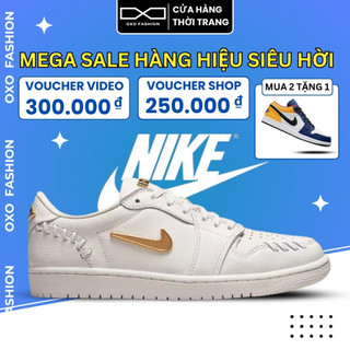 Giày Nike Air Jordan 1 Low Method of Make ‘Sail Metallic Gold’ FN5032-100 thể thao nam nữ, giày Nike Jordan Chính Hãng