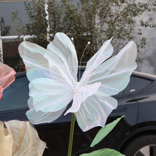 Bướm vải decor, bươm bướm khổng lồ 50cm cánh kép, bướm trang trí,đạo cụ chụp ảnh