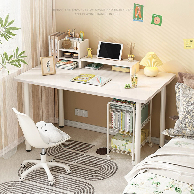 Bàn làm việc, bàn gaming thiết kế hiện đại decor trang trí nhà, bàn chân trụ tròn phong cách hiện đại chính hãng A88 | BigBuy360 - bigbuy360.vn