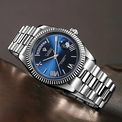 Đồng hồ nam chính hãng Cadisen C8185G-T1 Kính sapphire ,chống xước,Chống nước 100m ,BH 24 tháng,Máy cơ (Automatic)