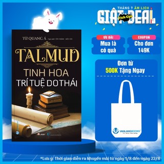 Sách Vanlangbooks Talmud - Tinh Hoa Trí Tuệ Do Thái