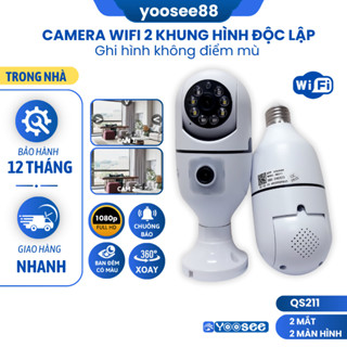  CAMERA WIFI YOOSEE Trong Nhà 1Mắt 2 Mắt Xoay 360 Độ Không Cổng LÁN Đàm Thoại 2 Chiều Xoay 360 Độ 
