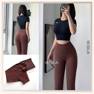 Bộ đồ tập gym nữ Set đồ thể thao nữ Áo croptop ngắn tay quần legging dài HERSIGN-SMIX6L27