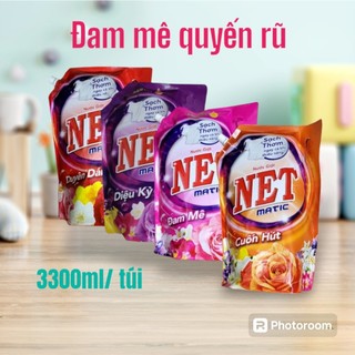 Nước giặt Net Matic 3300ML/túi đậm đặc, hương nước hoa