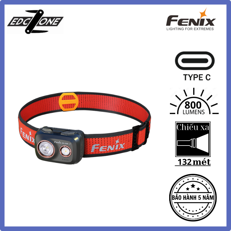 Đèn đội đầu FENIX HL32R-T Chính hãng (800 Lumens)
