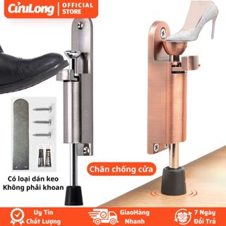 Chặn cửa chống va đập bàn đạp thông minh chốt chặn cửa 2 chiều an toàn chân chống cửa móng ngựa